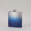 Nueva Matraz Redonda de Acero Inoxidable 6 Onzas Mini Matraz Negro Forma Especial Portátil para Exteriores Cuadrado de Metal