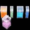 Caja de almacenamiento de pintura de diamantes de 64 cuadrículas, caja de plástico rectangular transparente, herramientas de pintura de diamantes, caja de almacenamiento de joyas de diamantes con cuentas