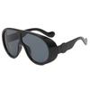 Óculos de Sol Oversized à Prova de Vento e Areia Estilo Tech Retrô Europeu e Americano para Homens, Óculos de Sol Personalizados Tendência Estilo Punk de Nicho para Mulheres