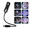 Lámpara Proyector Luz Nocturna USB Calavera Murciélago Papá Noel Decoración Habitación de Fiesta Proyector Cielo Estrellado del Universo