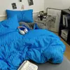 26 novos modelos de lençóis e capas de edredom, conjunto de quatro peças, macio e confortável, para quarto de estudante de dormitório individual, algodão fofo, estilo ins
