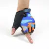 Novas luvas de equitação infantis com meio dedo alta elasticidade esportes ao ar livre patinação roller bicicleta de montanha luvas infantis atacado de fábrica