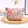Bolsa de maquillaje linda con forma de dumpling estilo coreano, bolsa de almacenamiento impermeable plegable, neceser de viaje portátil, disponible para venta al por mayor