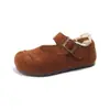 Sapatos Mary Jane Birkenstock Populares Estilo Coreano para Meninas Primavera 2026 Vintage com Solado Macio Versátil de Boca Rasa para Meninas Pequenas Tendência