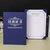 Funda de certificado de una pieza tamaño A4 para certificados de graduación honorífica, cartas de nombramiento, certificados de premios y certificados de capacitación; diseño de logo personalizado disponible