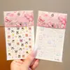 Pegatinas Faciales Huecas de Color Mixto Dopamina para Niña, Decoraciones de Pentagrama y Corazón, Pegatinas Autoadhesivas Coloridas con Forma de Corazón