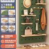 Estantería de pared para equipo deportivo de yoga en casa, tablero de cueva de madera maciza para fitness, estante de almacenamiento en pared