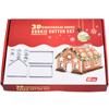 En stock 10 traje Navidad Acero Inoxidable 3D Dimensional Molde para Galletas Molde para Galletas Casa de Jengibre Molde para Hornear