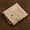 Paño de té absorbente de terciopelo pintado a doble cara, paño de té ligero, mantel para mesa de bandeja de té, paño de limpieza, accesorios de té Kung Fu