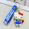 Llavero de Gato Kt de Dibujos Animados Lindo Accesorio para Bolso de Niña Colgante de Hello Kitty Llavero de Coche Máquina de Garra Regalo Venta al por Mayor