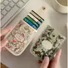 Porta-Cartões Retrátil Feminino Novo Estilo Dopamina Clipe de Cartão Anti-Magnético Porta-Identidade Ultrafino Carteira de Estudante Porta-Cartões Portátil