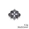 30X29,5mm 4,1g Multicor Exportação Liga Joias Acessórios Conectores para Brincos