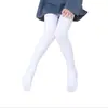 Venta al por mayor de fabricantes, mallas de baile para niños con forro polar de otoño e invierno, calcetines largos de alta elasticidad, pantimedias de nueve puntos para examen de baile