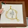 Pulsera Hueca de Lujo Estilo Little Red Book con Diamantes y Calabacitas Pequeñas para Mujer, Nueva Joyería de Alto Nivel en Capas Estilo Chino de Lujo Ligero