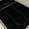 Colar Corrente de Aço Inoxidável com Pingente Gota d'Água, Moderno, Simples, Versátil, Corrente Clavícula Elegante, Luxo Leve, Joia de Alta Qualidade para Mulheres