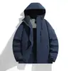 Chaqueta cálida engrosada acolchada de algodón de grafeno para hombre, cortavientos moderno, ropa de montañismo para parejas