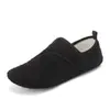 Pantuflas de algodón con forro polar para otoño e invierno para hombres, mujeres y niños, zapatos sin cordones con suelas suaves antideslizantes, para el hogar en interiores y para fitness en interiores