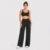 Conjunto Deportivo de Dos Piezas Sujetador Deportivo Transfronterizo Sin Costuras Correr de Alta Intensidad Fitness Espalda Cruzada Sujetador de Yoga Pantalones de Pierna Recta para Mujer