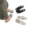 Chanclas para Mujer 2026 Nueva Moda de Verano Chanclas de Tacón Grueso para Uso en Exteriores Plateadas Antideslizantes Zapatos de Playa de Suela Gruesa