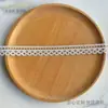 Ribete de encaje de poliéster con lentejuelas de 2.3 cm, encaje bordado circular blanco calado, accesorio para vestido Lolita