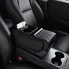 Almofada para Caixa de Apoio de Braço de Carro, Almofada Elevatória, Bolsa de Armazenamento para Lenços de Carro, Porta-Copos, Bolsa de Armazenamento Multifuncional, Armazenamento Quatro em Um