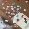 Mini Pedrería de Estrella para Uñas, Pedrería de Estrella de Cinco Puntas Súper Brillante de Colores con Base Puntiaguda, Aretes de Estrella de Mar K9, Pedrería para Decoración de Uñas