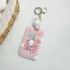 Sanrio twin star coolomi tarjetero para tarjeta de bus tarjeta de comida del campus tarjeta de acceso tarjetero retráctil llavero para colgar en la bolsa