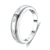 Anillo de Moissanita Nuevo Ajustable Que No Se Desvanece, Plata 925, Popular Transmisión en Vivo Superventas Anillo de Pareja de Boda