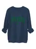Amazon Ebay Sitio Independiente Moda Engrosada Cálida Mujer Trébol Irlandés Verde Otoño e Invierno Nueva Sudadera