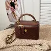 Bolso Cuadrado de Mano de Diseño de Nicho para Mujer 2025 Otoño e Invierno Nuevo Bolso Caja con Cadena Bolso Sencillo y de Moda de un Solo Hombro Cruzado