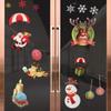 Pegatinas navideñas transfronterizas para ventanas de tiendas, centros comerciales, ventanas, puertas de vidrio, Papá Noel, pegatinas decorativas de vidrio estáticas sin rastro