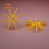 80102A amarelo 80 roda brilhante roda brilhante universal roda brilhante regular tecnologia modificada peças de pequena produção furo de 2mm