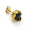 Pendientes de Diamante de Nicho Retro Estilo Japonés y Coreano Moda Sencillos y Elegantes Acero de Titanio Unisex Joyería para Orejas