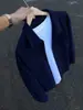 Camisa de manga larga con estampado de escamas de dragón retro americano, estilo casual para principios de otoño para hombre, camisa/chaqueta collared de corte limpio