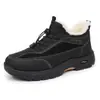 Clan Yue Invierno Nueva Llegada Zapatos de Tela del Viejo Pekín Zapatos de Algodón para Hombre Acolchados con Terciopelo Grueso Cálidos Zapatos de Algodón para Adultos Mayores Casual Deportivo