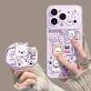 Funda Magnética Morada para Teléfono para iPhone 17promax Transparente 16 Apple 14 con Soporte 15 Femenina 13 Cubierta