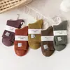 [Algodón por dentro y por fuera] Calcetines de doble puntada Liaoyuan, calcetines de algodón finos para mujer a rayas y de color liso, engrosados, de media pantorrilla, al por mayor