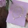 Collar de Plata de Ley S925 Flor de Nácar Cepillada Perla para Mujer Lujo Accesible Diseño de Nicho Accesorios de Producto Nuevo de Gama Alta