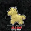 2026 Chaveiro Cavalo de Ouro Puro Pingente para Bolsa Cavalo do Zodíaco Corrente para Celular Pingente Presente de Ano Novo