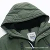 Procesamiento Personalizado de Ropa Infantil, Chaqueta de Algodón Verde Militar, Chaqueta Gruesa Espesa para Deportes al Aire Libre