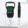 Balanza Electrónica Portátil de 60 kg para Uso Doméstico, Balanza Electrónica de Gancho, Balanza de Pesca, Balanza para Mensajería, Balanza Electrónica Portátil Recargable