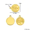 Aço Inoxidável Galvanizado 18K Pingente Pressão de Óleo Lua Sol Estrela Acessórios para Colar Pulseira Brinco DIY Atacado