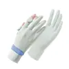 Luvas de sol de verão para mulheres podem mostrar dois dedos seda gelada fresca golfe equitação direção antiderrapante respirável proteção UV