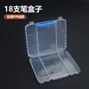 Caja de Polipropileno para Guardar Marcadores con Compartimentos Transparentes, Exhibidor y Almacenamiento de Papelería para Estudiantes, Organizador de Escritorio Conveniente