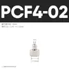 Conector de Giro Rápido Pcf Cobre Acero Inoxidable Rápido Rosca Interna Recto Paso Directo Tubería Neumática 6-01/8-02/10-03/12-04