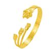 Pulsera de Tres Rosas con Galvanoplastia al Vacío de Temperamento Dulce, Pulsera de Flor de Peonía Floreciendo, Pulsera de Boda
