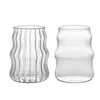 Paquete Seguro Transfronterizo Taza con Forma de Nube para Café y Jugo con Popote, Taza Chubby Espiral de Alto Borosilicato para Bebidas Frías