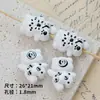 Acrílico Lindo Pintado a Mano Agujero Vertical Oso Travieso Cuentas DIY Cadena para Teléfono Móvil Llavero Accesorios de Joyería Material
