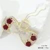 Nuevo Clip para el Cabello de Aleación Galvanizada con Mariposa Estilo Coreano Fresco y Dulce para Mujer, Clip de Tiburón para la Parte Posterior de la Cabeza, Accesorio para el Cabello, Otoño 2025