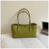 2026 Verão Nova Bolsa Tote de Grande Capacidade para o Trabalho Simples Cor Sólida Estilo Coreano Moda Vibe Relaxada Bolsa de Ombro Único